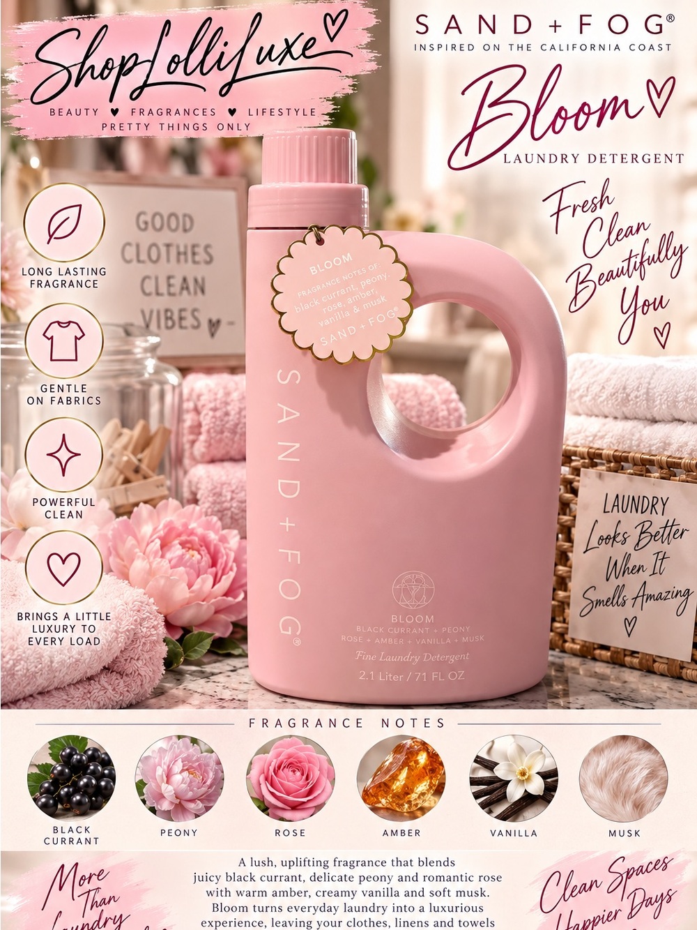 Bloom Laundry Detergent — Pink